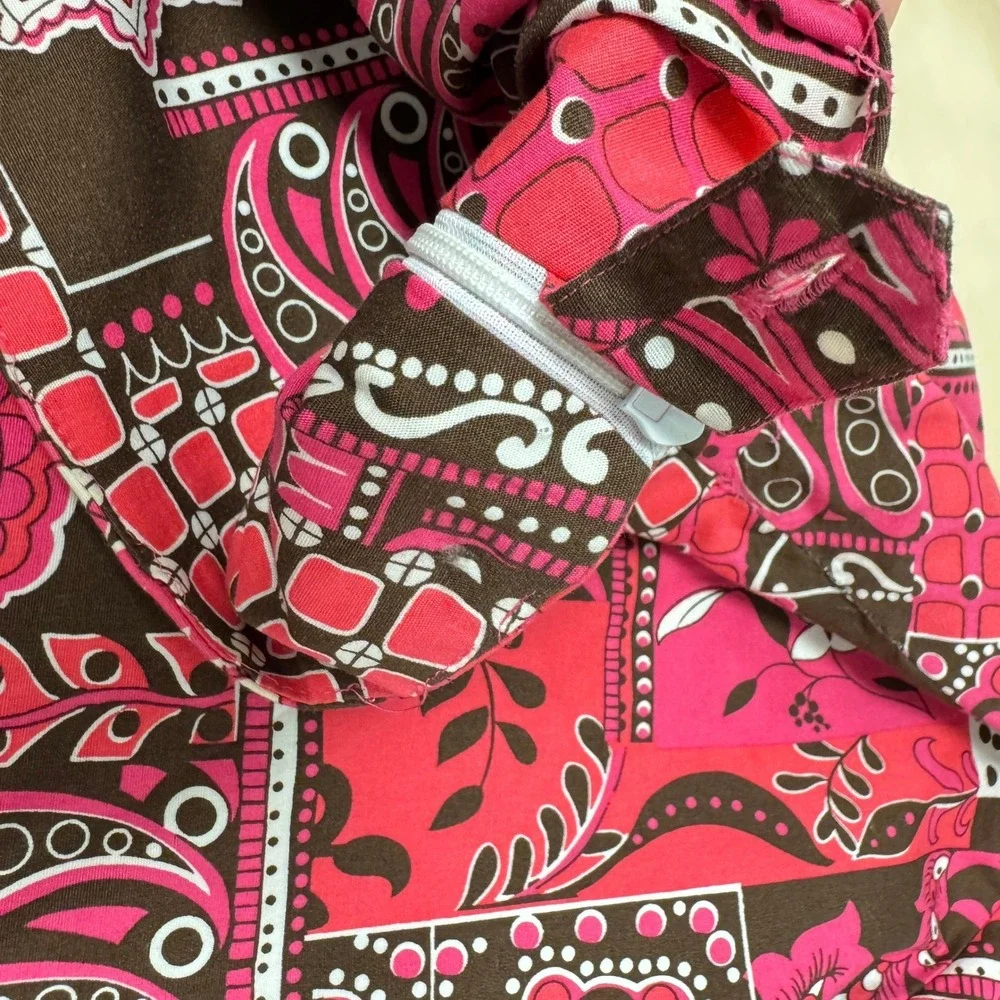 Y2K Willi Smith Paisley‎ Patchwork Boho Shell Fringe A-Line Knee Length Skirt